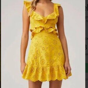 ASTR Eyelet mini Dress